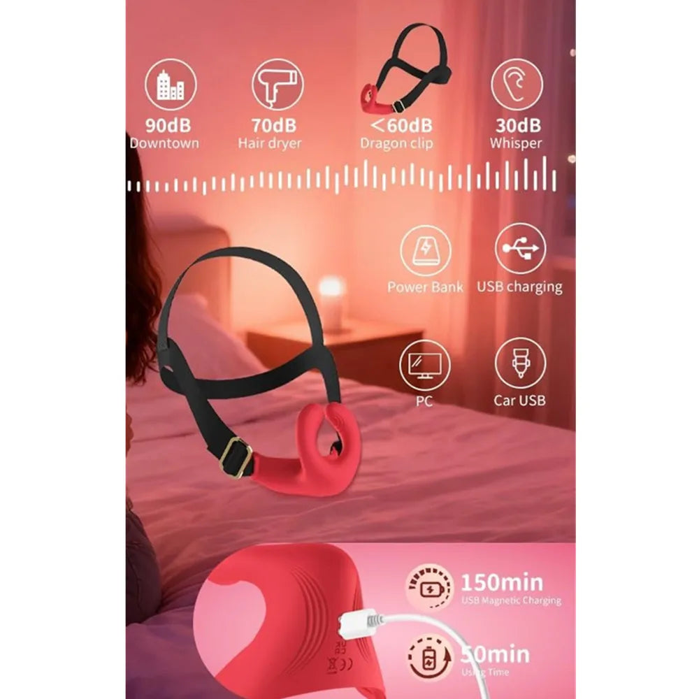 Headband Penis Ring Vibrator Sex Toys Adjustable Strap-On Rose Vibrating Cock Ring Oral Sex Toys Remote Control Adult Gay Games
