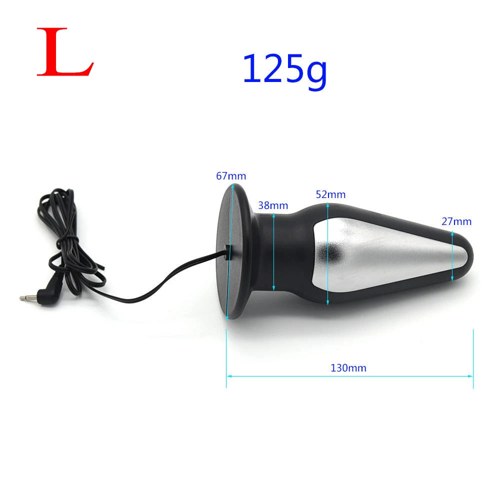 Electric Shock Penis Plug Rings Pulse Anal Plug Glove Stimulation Breast Pads Massage Nipple Clamp Cock Cage Sex Toys For Couple