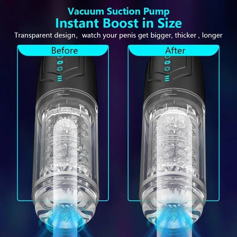 Pocket Pussy Automatic Male Stroker Toy Adult Toys Rotating Deep Clamping Labia Sucking Penis Stroker Realistic Vaginal Sleeve