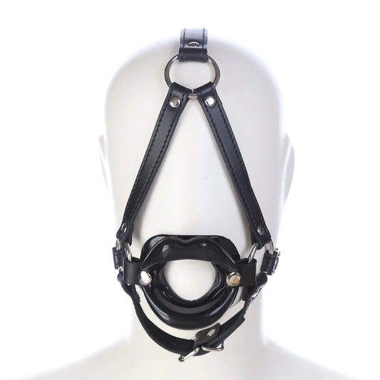 Male Blowjob Oral Sex Harness Female Mouth Gag Fetish Toys Couple SM Slave Erotic Sex Games Woman Open Mouth Bondage Gears 18+