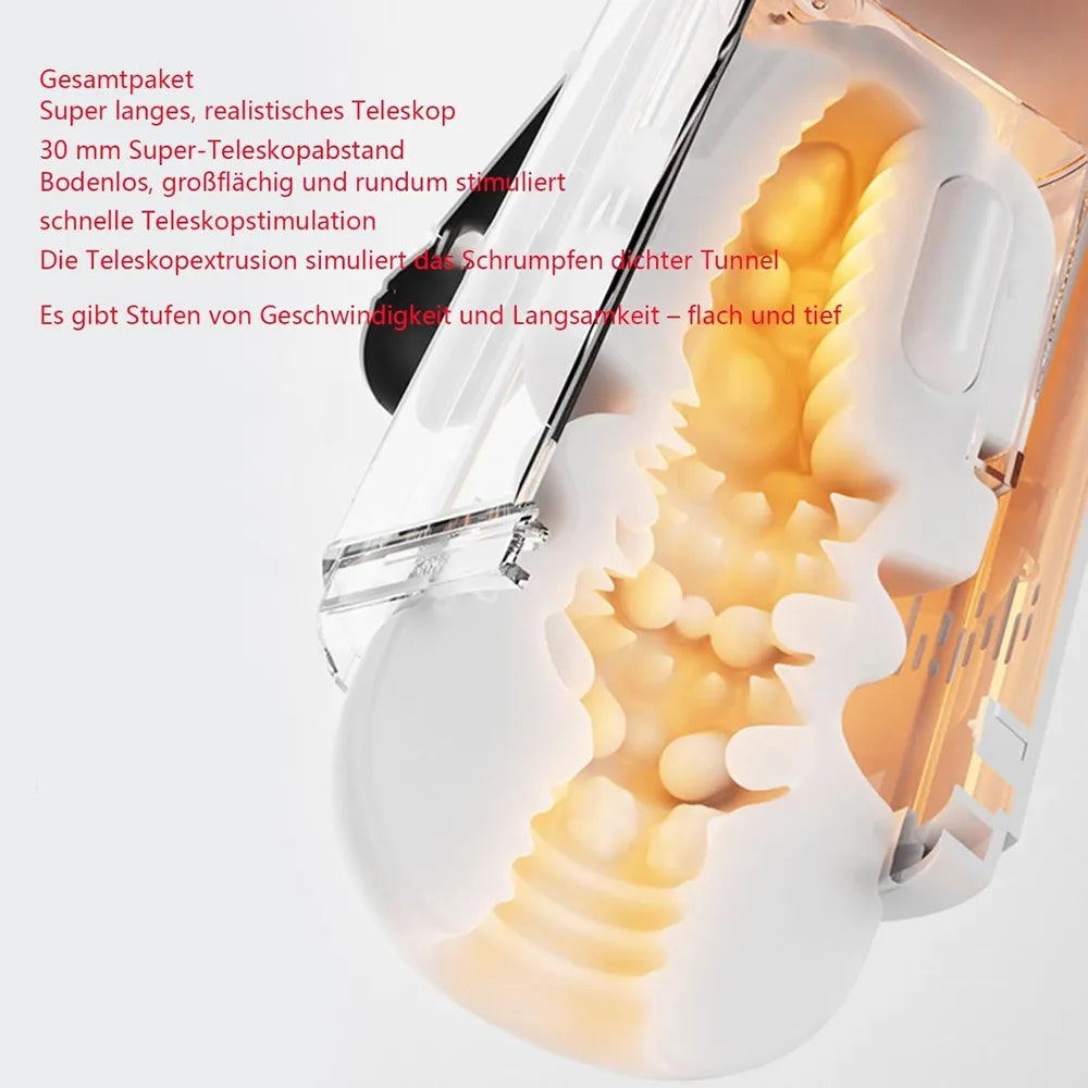 Dual Handles APP Control Male Sex Toy Mastusbator With Thrusting Sucking Penis Pump Electric Pocket Pussy for Men Adult Sex Toys