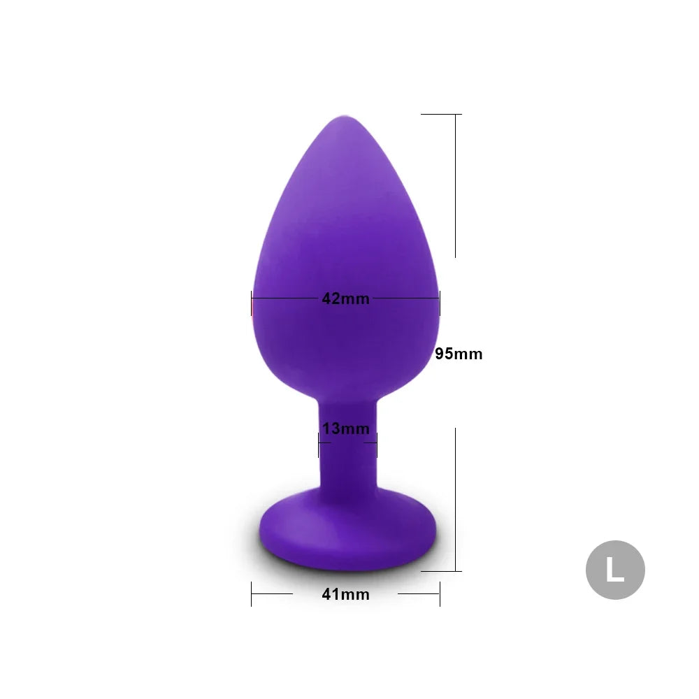 3 Sizes Soft Silicone Anal Plug Mini Butt Plug Erotic Sex Toys for Men Women Gay Couples Adult Anal Prostate Stimulator Dildo