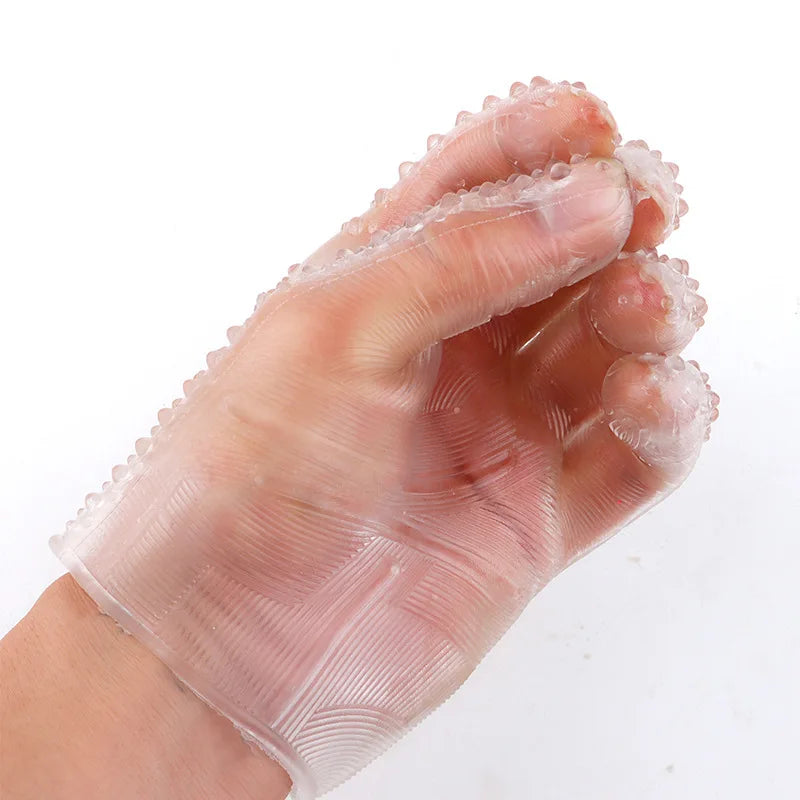 Masturbation Sex Gloves Fingering Clitoris Foreplay Sex Toy Erotic Game for Vagina Woman Hand Gloves Sex Fun Stimulator Nipple