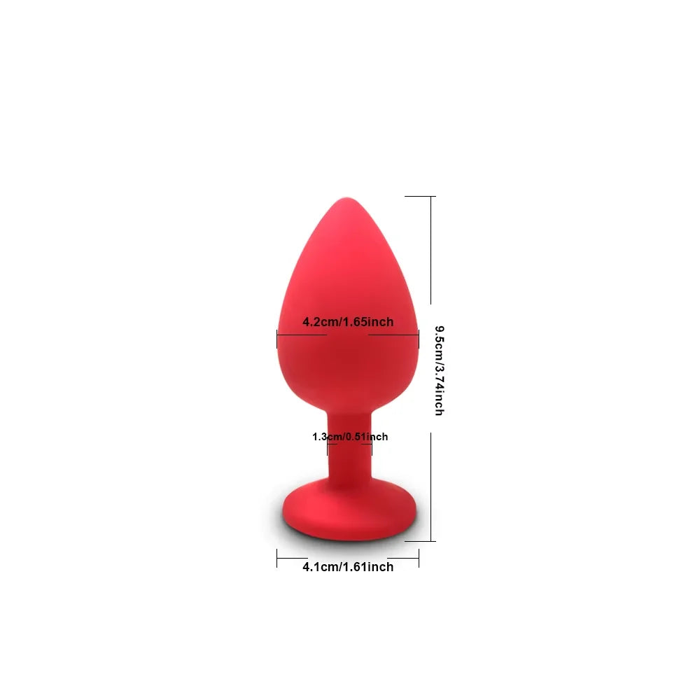 3 Sizes Soft Silicone Anal Plug Mini Butt Plug Erotic Sex Toys for Men Women Gay Couples Adult Anal Prostate Stimulator Dildo