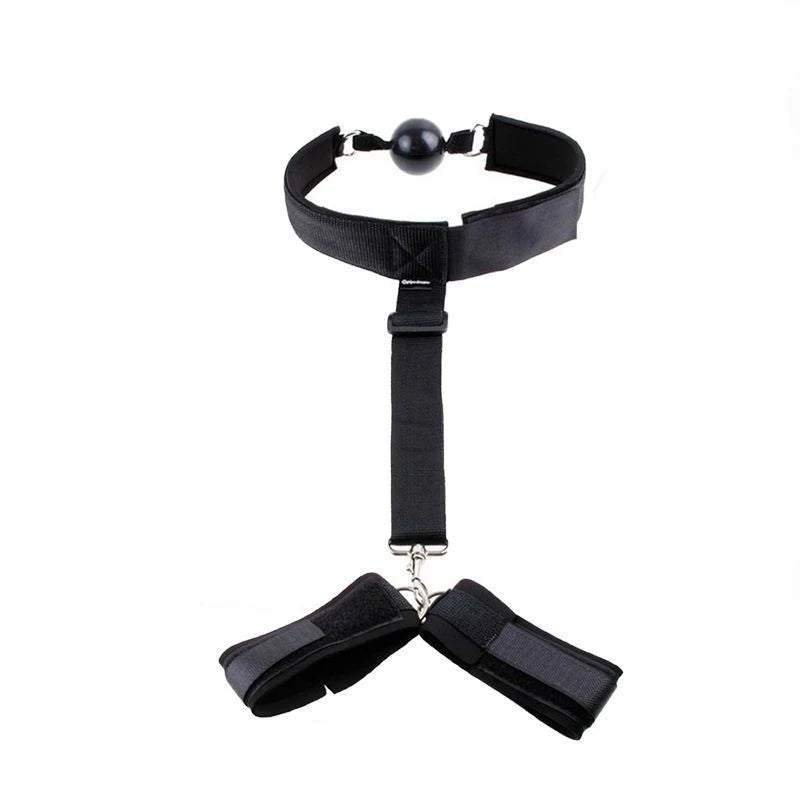 SM Back Handcuff Restraint BDSM Sex Toy Set Mouth Gag Slave Play Sextoy Adult Couple Woman 18+ Bondage Kit SEt Sex Product Shop
