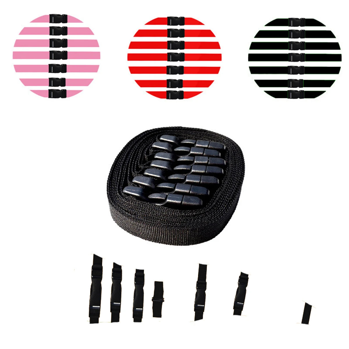 BDSM Body Restraint Handcuff Strap System 7pcs DIY Nylon Sex Toy Set Adult SM Erotic Games Bondage Gear Adjustable Sex Product