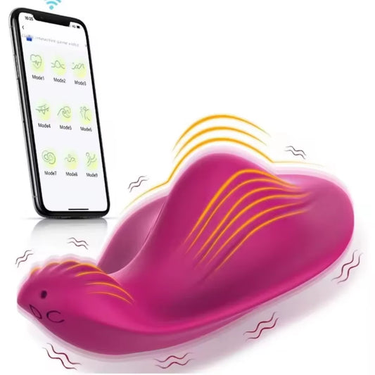 Wearable Bluetooth Control Vibrator for Women Remote Control G Spot Clitoris Stimulator Vagina Massager Sex Toy for Women Couple