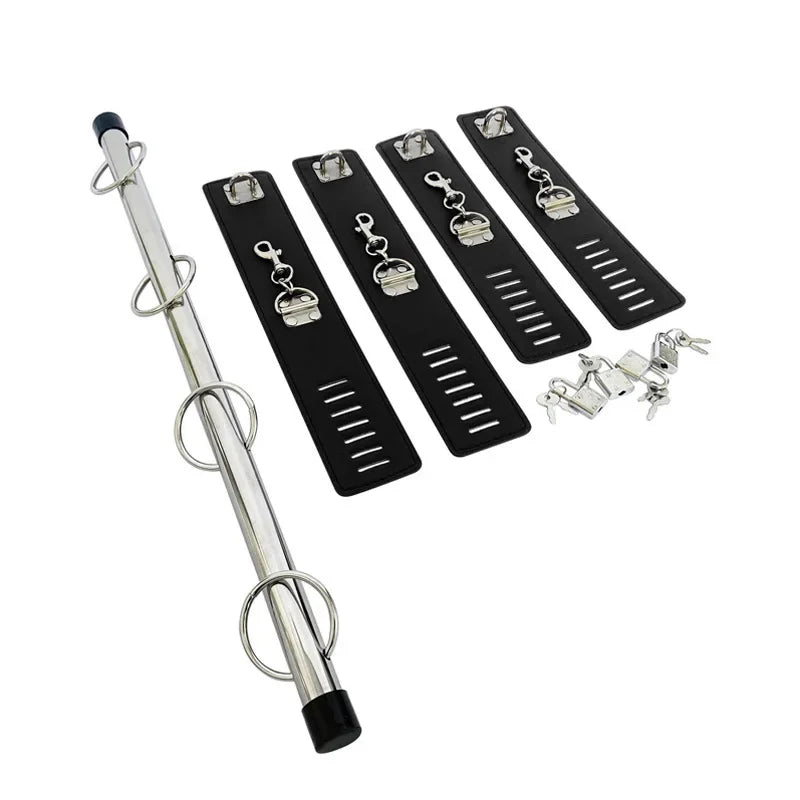 BDSM Handcuffs Leg Restraint SM Bondage Gear Sex Toys Sexy Adult Female Open Thigh Bar Spreader Sextoy Kits Couple Porn Games