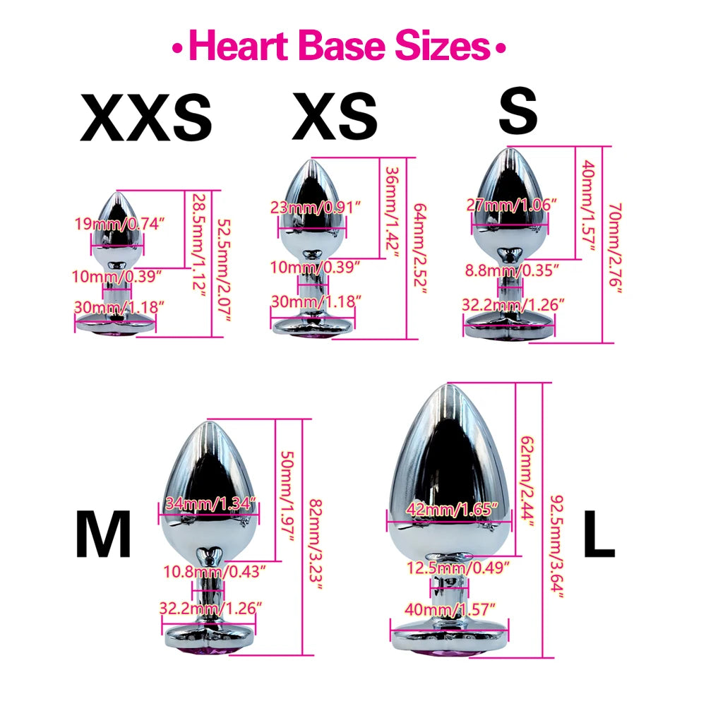 5Pcs/1Set Metal Anal Plug Stainless Steel Butt Plug Anus Stimulator Prostate Massage Dildos Adult Sex Toys For Women Men Couple