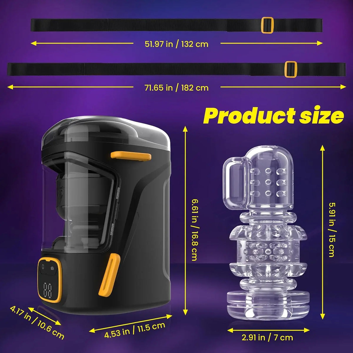 Male Masturbator Wearable Hands Free  Automatic Stroker with Strap On Harness Belt Thrust Vibrating Pocket Pussy Penis Vibrator