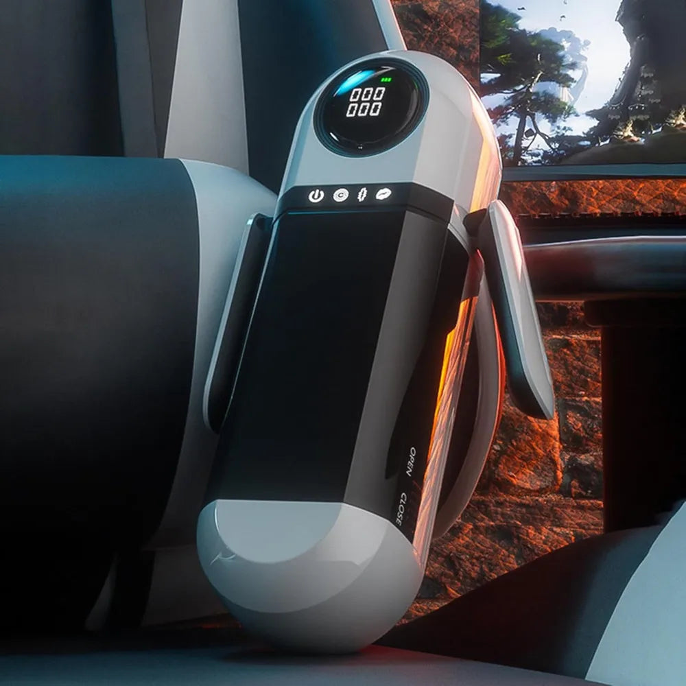 Dual Handles APP Control Male Sex Toy Mastusbator With Thrusting Sucking Penis Pump Electric Pocket Pussy for Men Adult Sex Toys