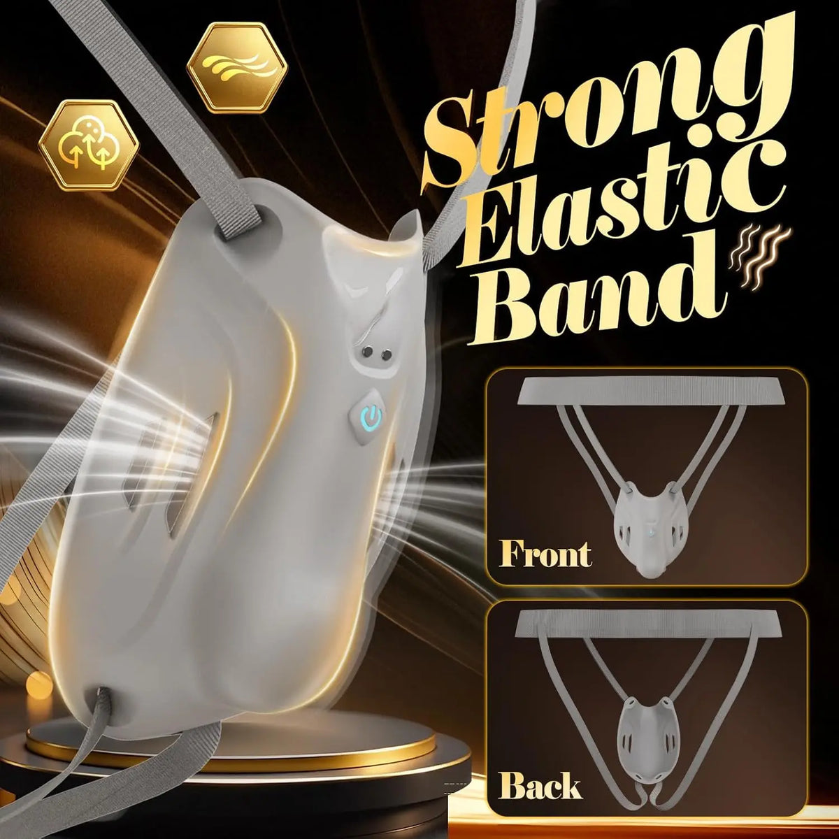 Male Vibrating Penis Cage Chastity Belt Plastic Fixing BDSM Protector Male Groin Shield Testicular and Private Parts Protection