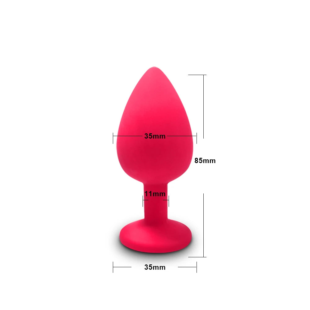 3 Sizes Soft Silicone Anal Plug Mini Butt Plug Erotic Sex Toys for Men Women Gay Couples Adult Anal Prostate Stimulator Dildo