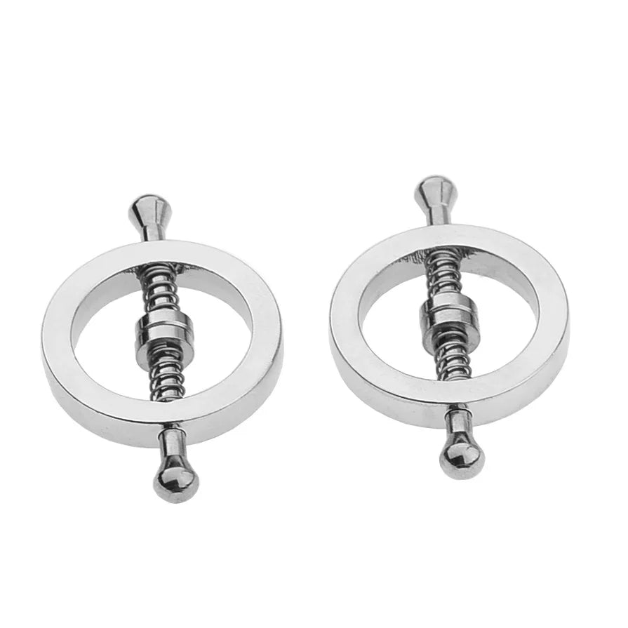 BDSM Women Nipple Clamps Pussy SM Slave Bra Stimulator Clips Female Nipple Needle Rings Couples Erotic Play Game Bondage Gear