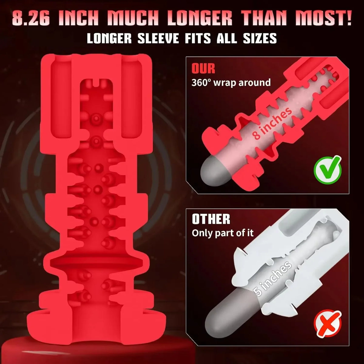 LCD Display Masturbation Cup 8 Thrusting 10 Vibrating Modes Double Motors One Key Orgasm Ultra Soft Channel Male Sex Machine
