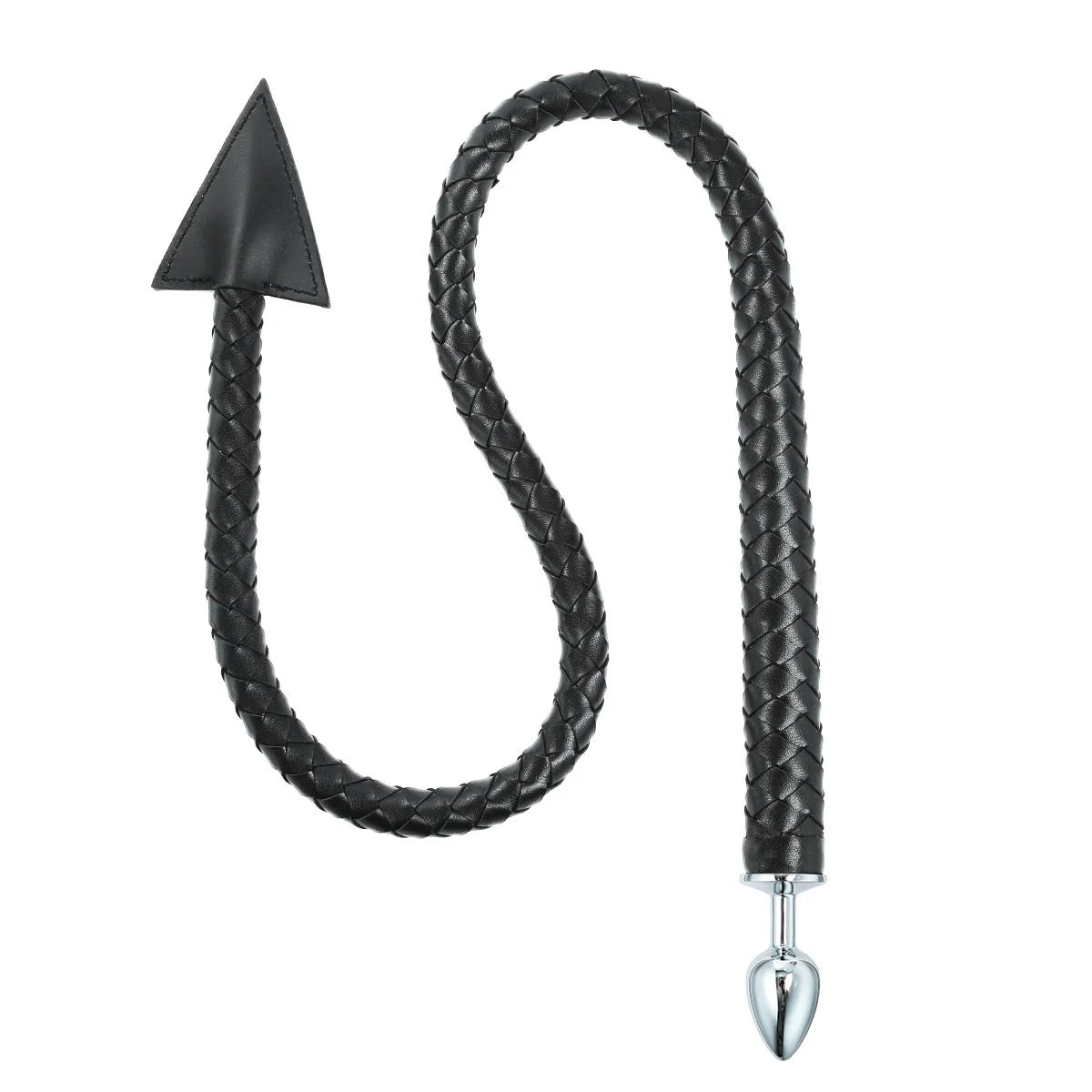 Adult Fetish Toy SM Whip with Butt Plug PU Leather BDSM Harness Slave Spank Anal Plug Sex Toy 2 in 1 Restraint Adult Toy 18+