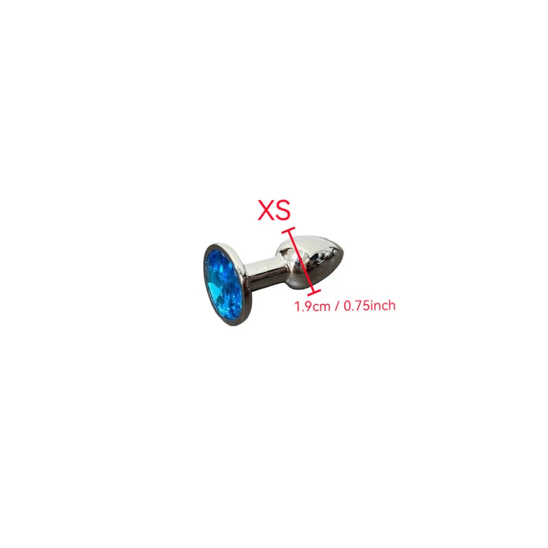 Blue Metal Anal Plug for Men And Women Outdoor Wearable Anal Door Expander Sexual Health And Wellness Product