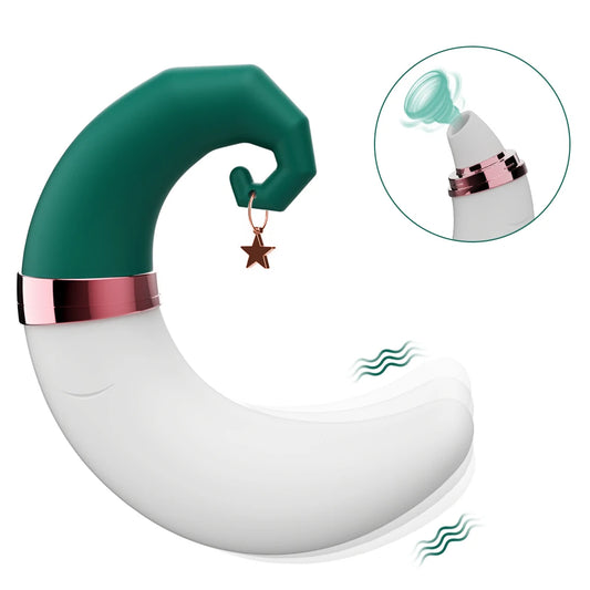Female Sex Toy Clitoral Sucking Vibrator Female for Women Clit Clitoris Sucker Vacuum Stimulator Toy for Adults Moon Decorate