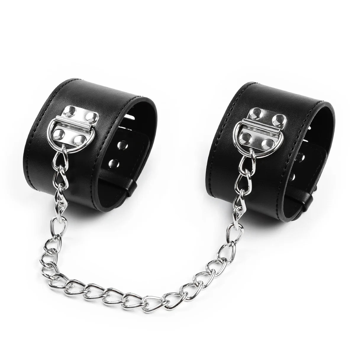 Sex Handcuff Toy with Lock 18+ Adult SM Slave Erotic Games Hand Restraint Cuffs Couple Sex Bondage Gears PU Lock Handcuffs