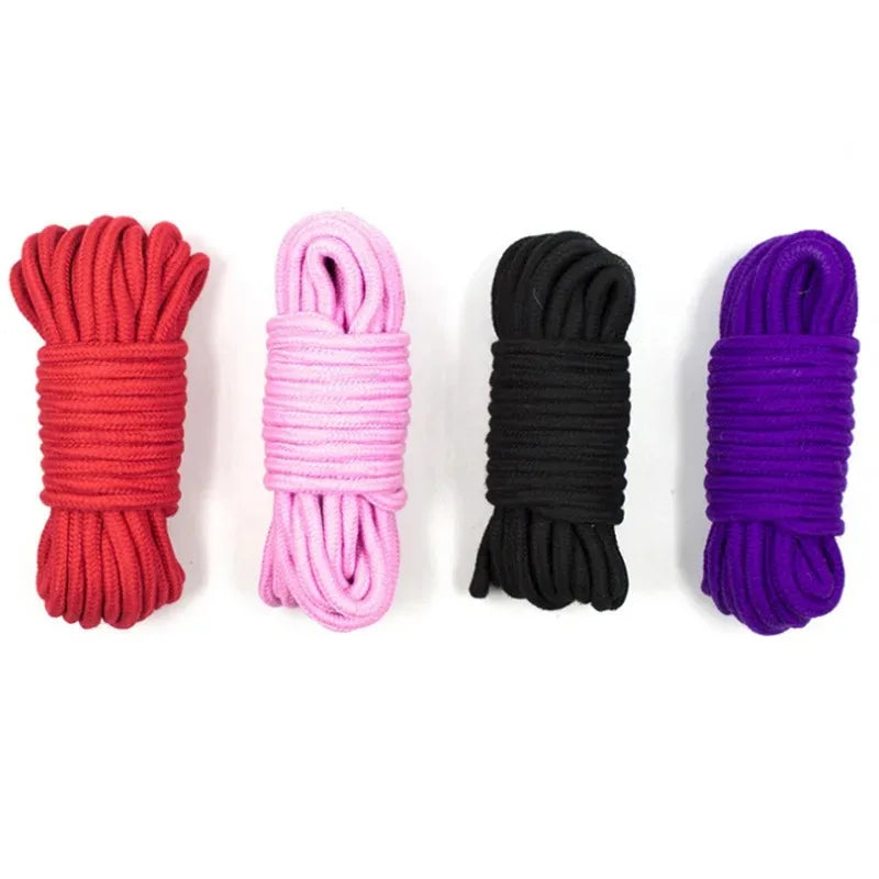 10M Body Restraint Sex Rope Japanese Shibari BDSM Handcuff Sex Toys Bondage Gear Women Binding Outfit SM Soft Cotton Sexope