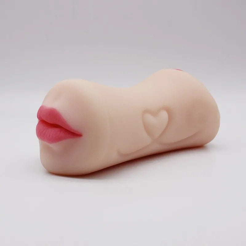 2 in 1 Masturbation Cup Vagina Oral Maturbator Sextoy Men Soft Silicone Realistic Mouth Clitoris Vaginal Blowjob Pocket Pussy 18
