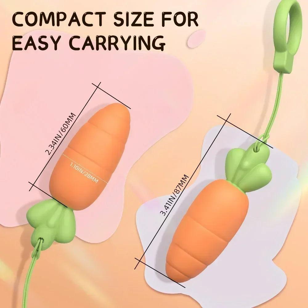 Carrot Vibrator for Women Powerful Mini Vibrating Egg Female Vagina Clitoris Stimulator Dildo Adult Sex Toys Anal Massager