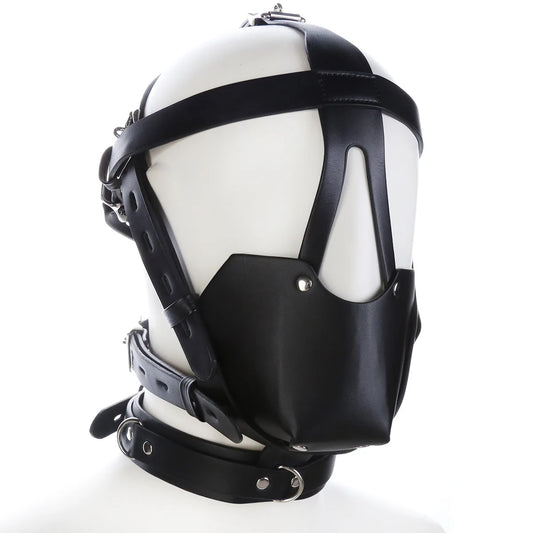 BDSM Harness Facial Mask Sex Toy Couple Adult SM Slave Erotic Games Fetish Toy SM Mouth Gag Restraint Bondage 18+ Sex Products