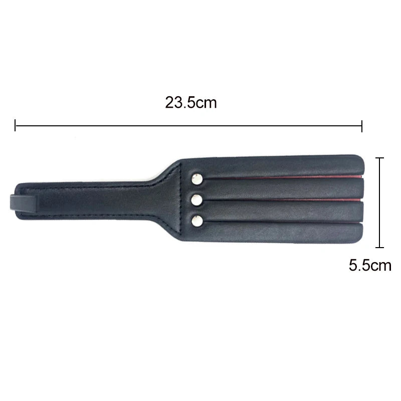 BDSM Fetish Flogger Double Layer Spank SM Slave Whip Latigo Spanking Paddle Fetish Flogger Adult Flirt Bondage Gear Sex Harness