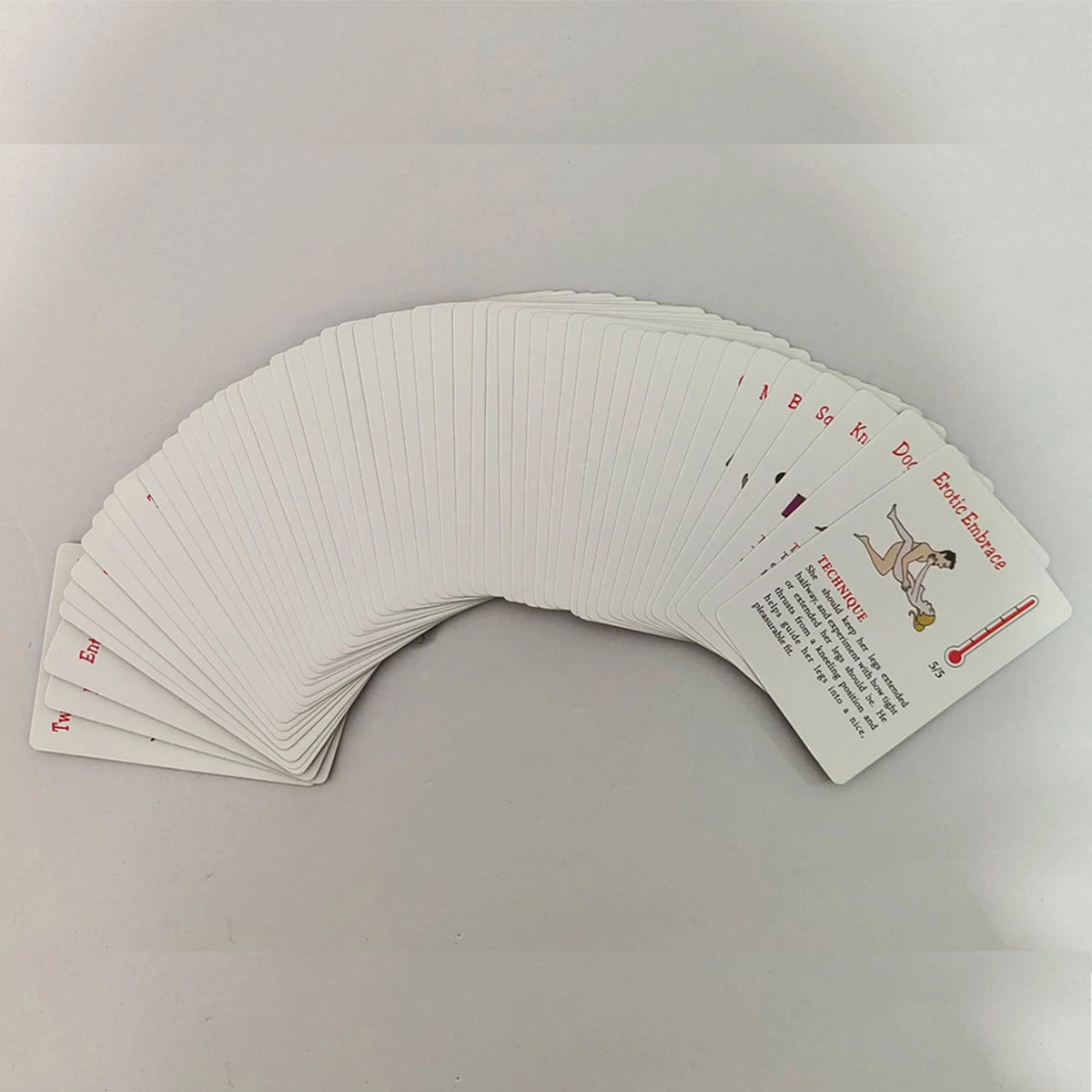 Couple Sex Games Sexual Position Cards 50 BDSM Bondage Restraint Cards SM Adult Games Bedroom Commands Luminous Dice Sex Cards