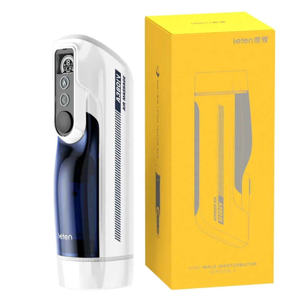 Leten A380 IV Piston Telescopic Automatic Male Masturbation Cup Smart Heating Realistic Vagainl Sleeve Sex Machine Easy to Use
