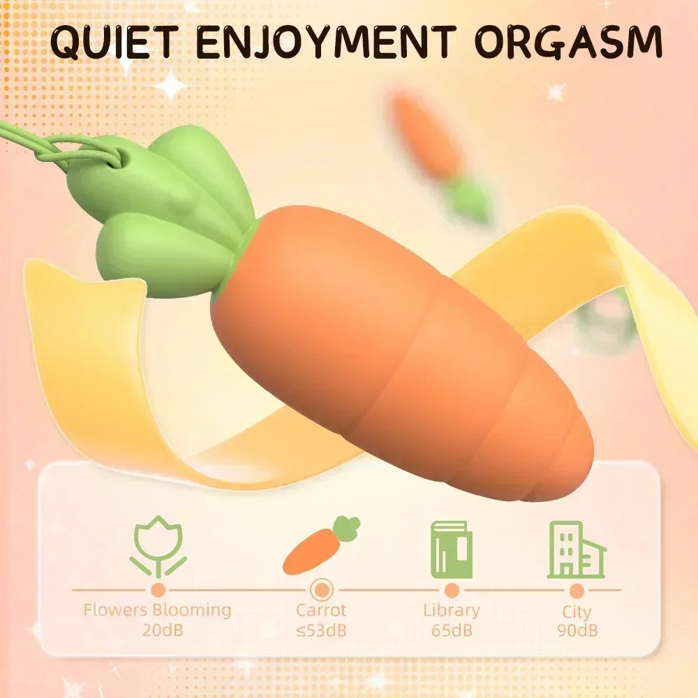 Carrot Vibrator for Women Powerful Mini Vibrating Egg Female Vagina Clitoris Stimulator Dildo Adult Sex Toys Anal Massager