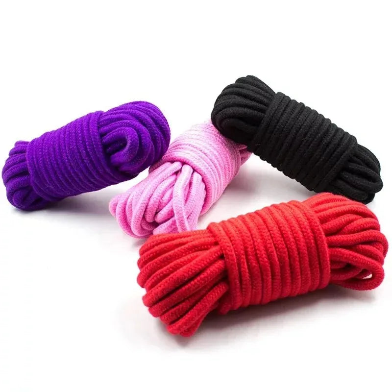 10M Body Restraint Sex Rope Japanese Shibari BDSM Handcuff Sex Toys Bondage Gear Women Binding Outfit SM Soft Cotton Sexope