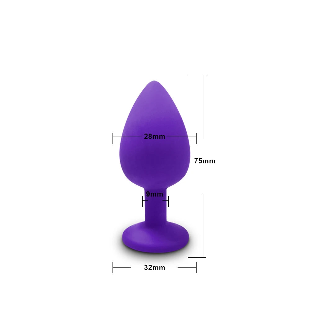 3 Sizes Soft Silicone Anal Plug Mini Butt Plug Erotic Sex Toys for Men Women Gay Couples Adult Anal Prostate Stimulator Dildo