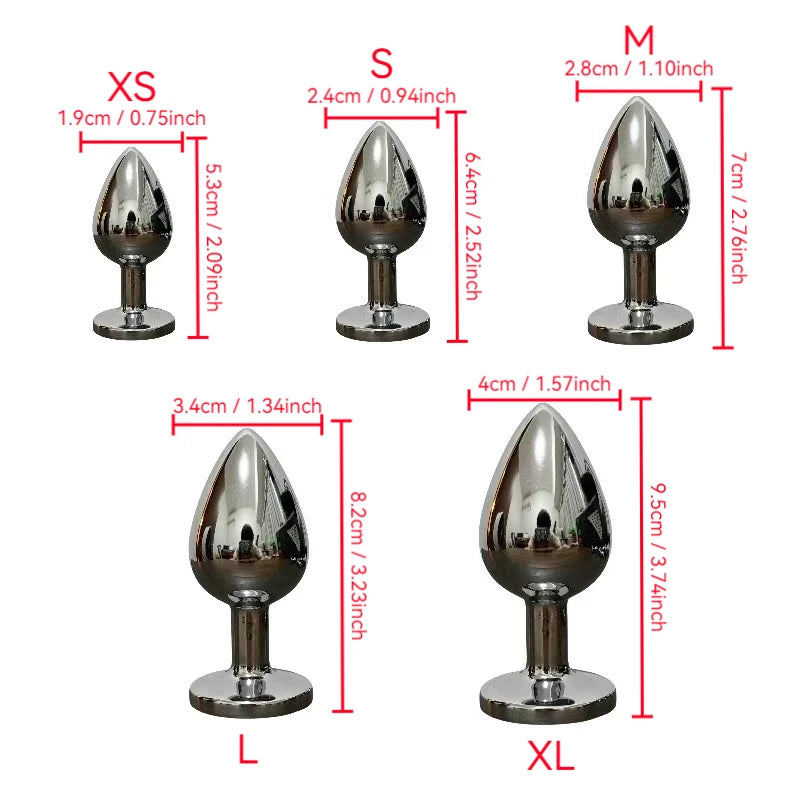 Blue Metal Anal Plug for Men And Women Outdoor Wearable Anal Door Expander Sexual Health And Wellness Product