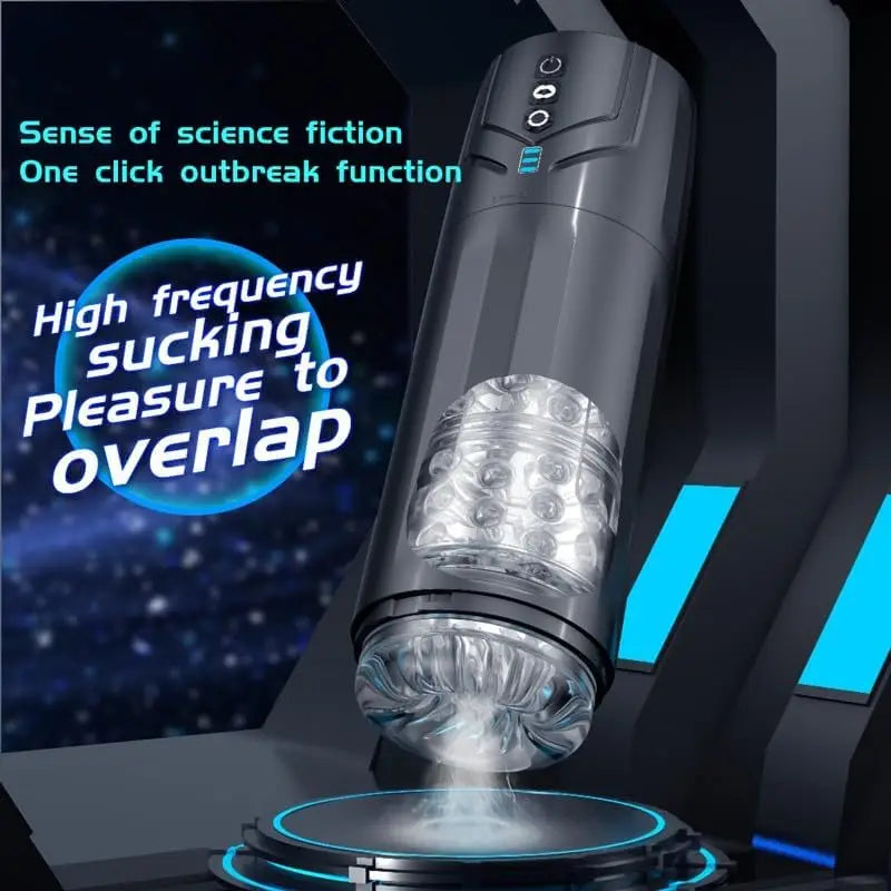 Pocket Pussy Automatic Male Stroker Toy Adult Toys Rotating Deep Clamping Labia Sucking Penis Stroker Realistic Vaginal Sleeve