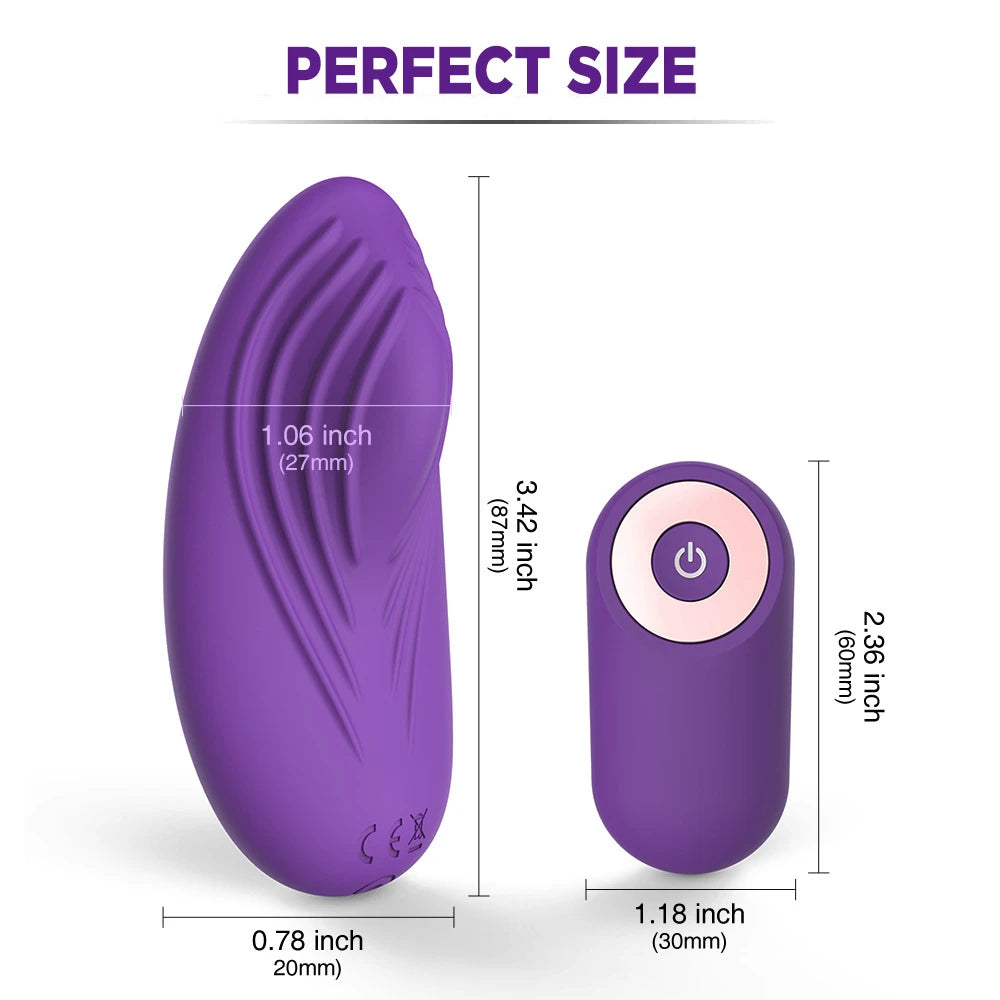 Love Egg Vibrator with Remote Control 10 Vibration Modes Waterproof Rechargeable Wearable Silicone Bullet Vibrator Adult Sex Toy