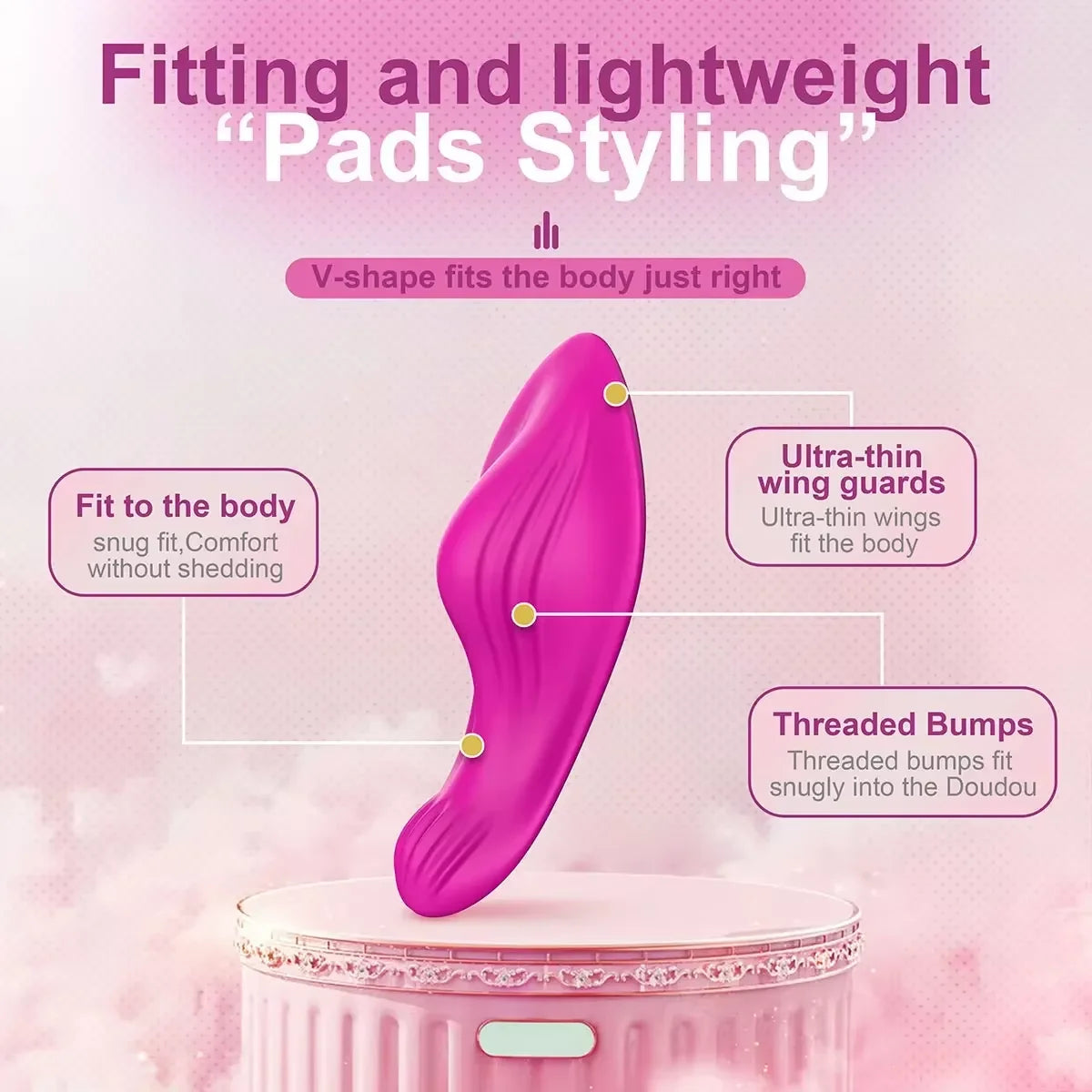 Wearable Bluetooth Control Vibrator for Women Remote Control G Spot Clitoris Stimulator Vagina Massager Sex Toy for Women Couple