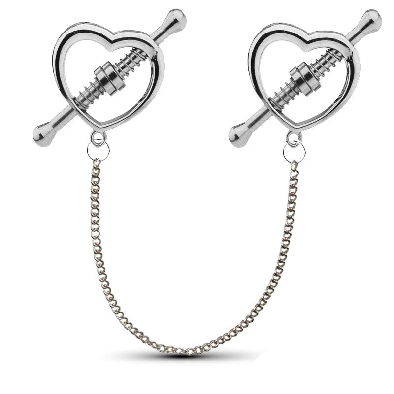 BDSM Women Nipple Clamps Pussy SM Slave Bra Stimulator Clips Female Nipple Needle Rings Couples Erotic Play Game Bondage Gear