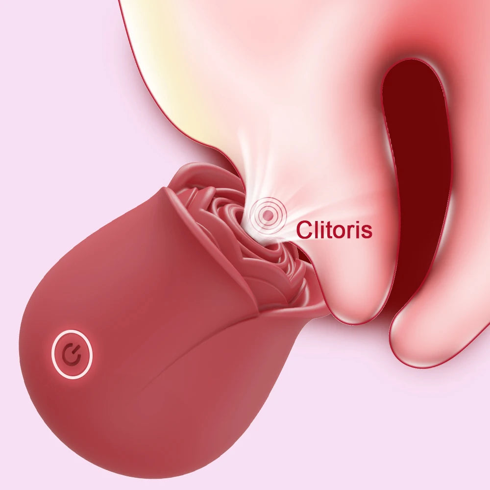Sucking Vibrator for Women Vacuum Stimulator Oral Nipple Massage Clit Sucker Female Sex Shop Rose Sex Toys Adults Products 18+