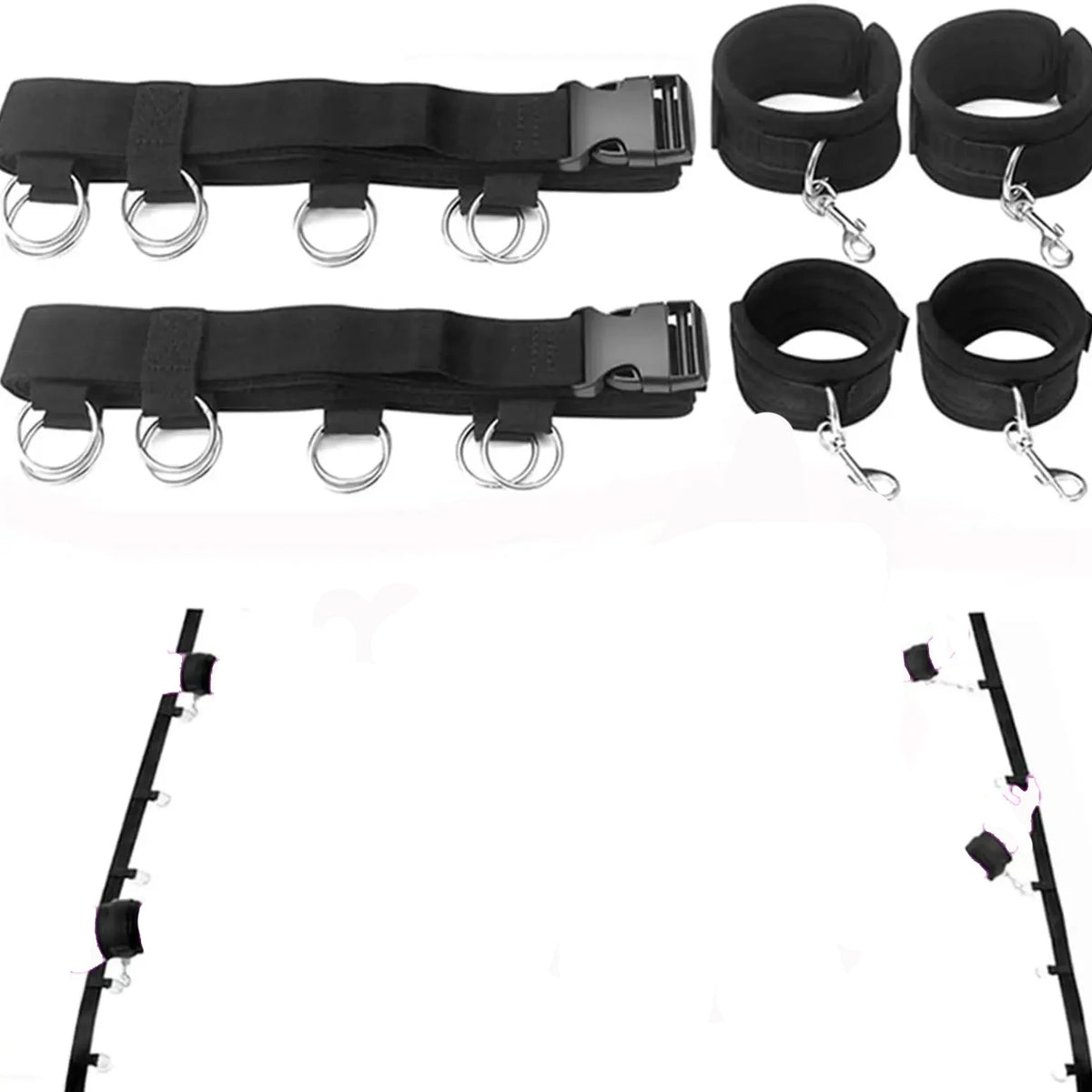 Sex Toy BDSM Kits Plush Sex Bondage Set Handcuffs Sex Games Whip Gag Nipple Clamps Sex Toys For Couples Exotic Accessories +18