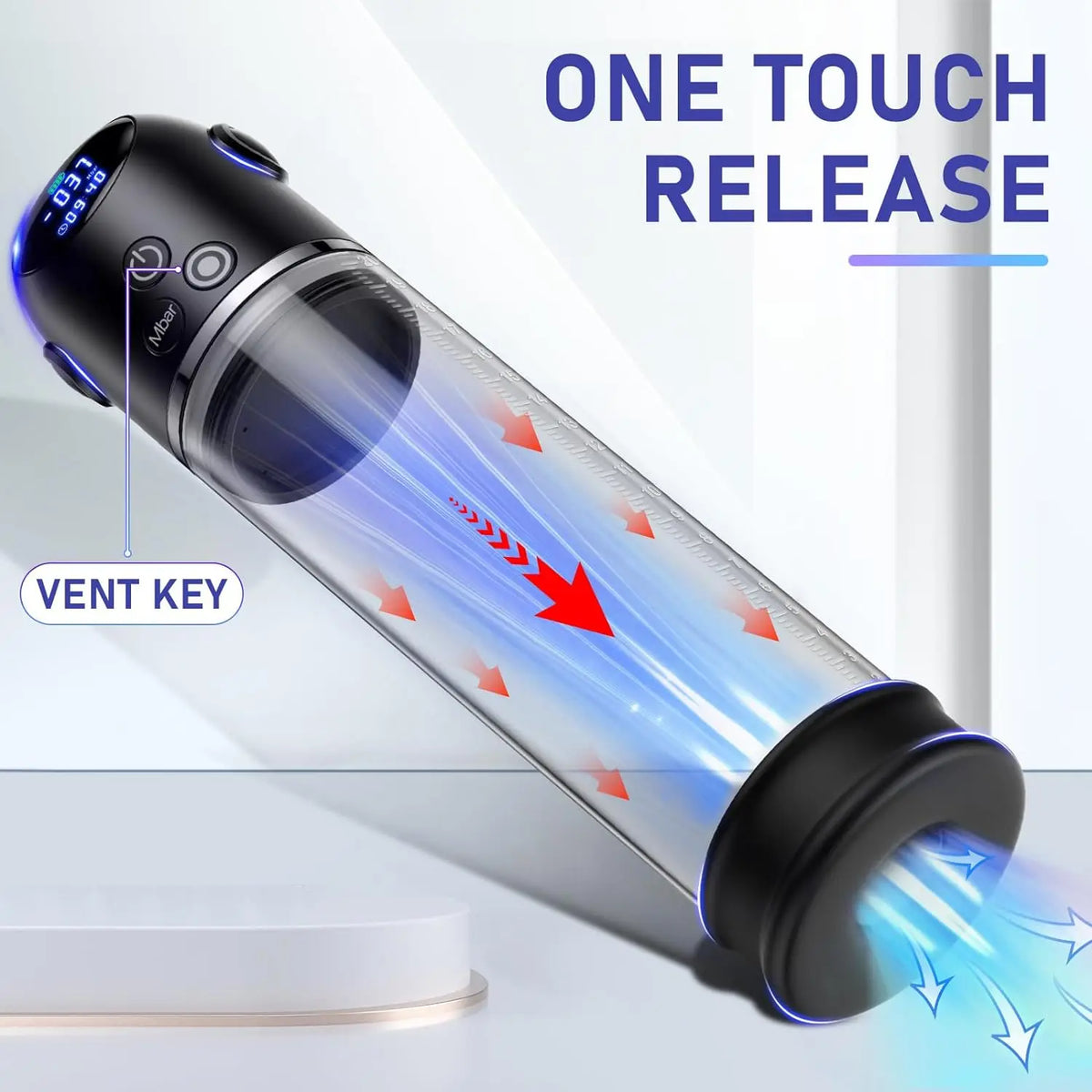 Electric Male Masturbator Endurance Exercise Fashion Product Adult Men Training Device Rechargeable Digital Penis Vacuum Pump