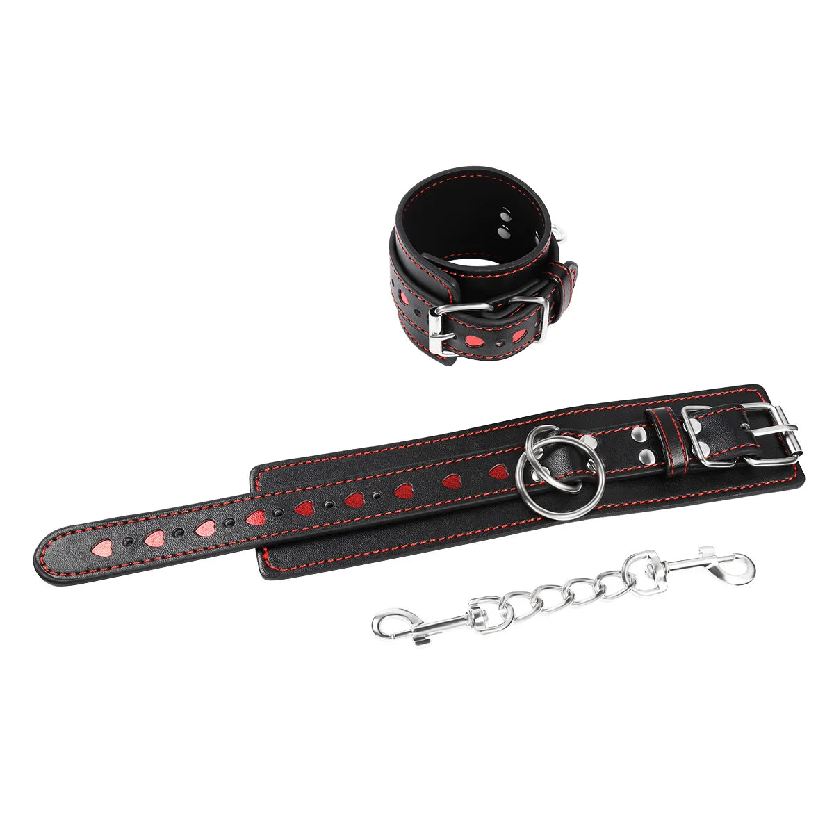 BDSM Handcuff Restraint Sex Toy Female Wrist Ankle Cuffs Detachable Heart Shape Handcuffs SM Slave Sex Games 18+ Adult Toys