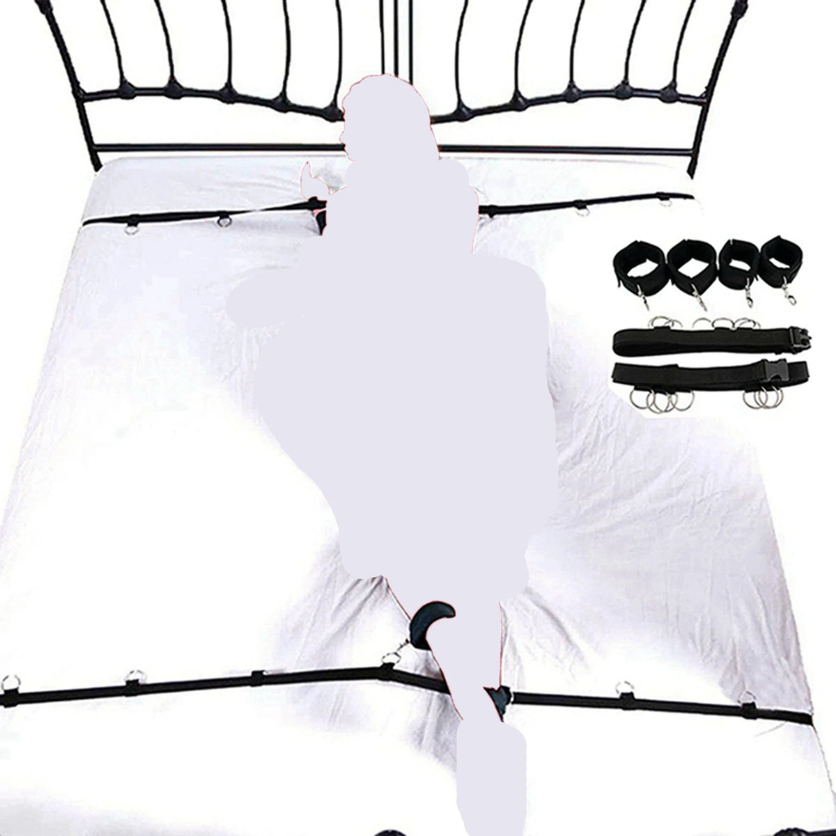 Sex Toy BDSM Kits Plush Sex Bondage Set Handcuffs Sex Games Whip Gag Nipple Clamps Sex Toys For Couples Exotic Accessories +18