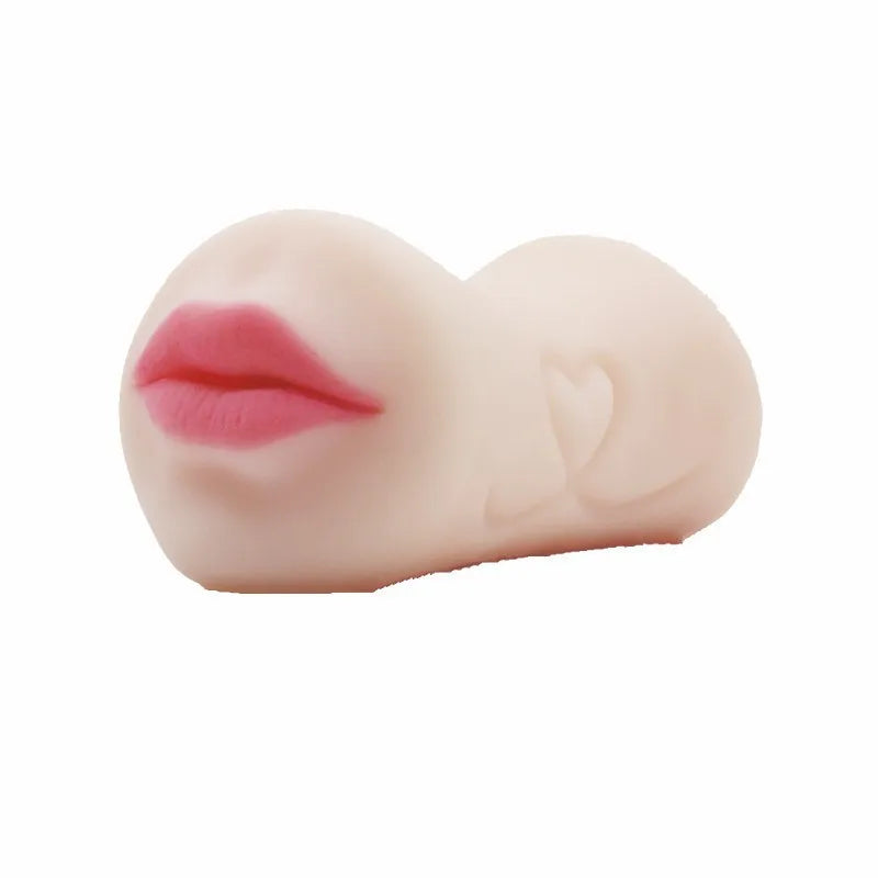 2 in 1 Masturbation Cup Vagina Oral Maturbator Sextoy Men Soft Silicone Realistic Mouth Clitoris Vaginal Blowjob Pocket Pussy 18