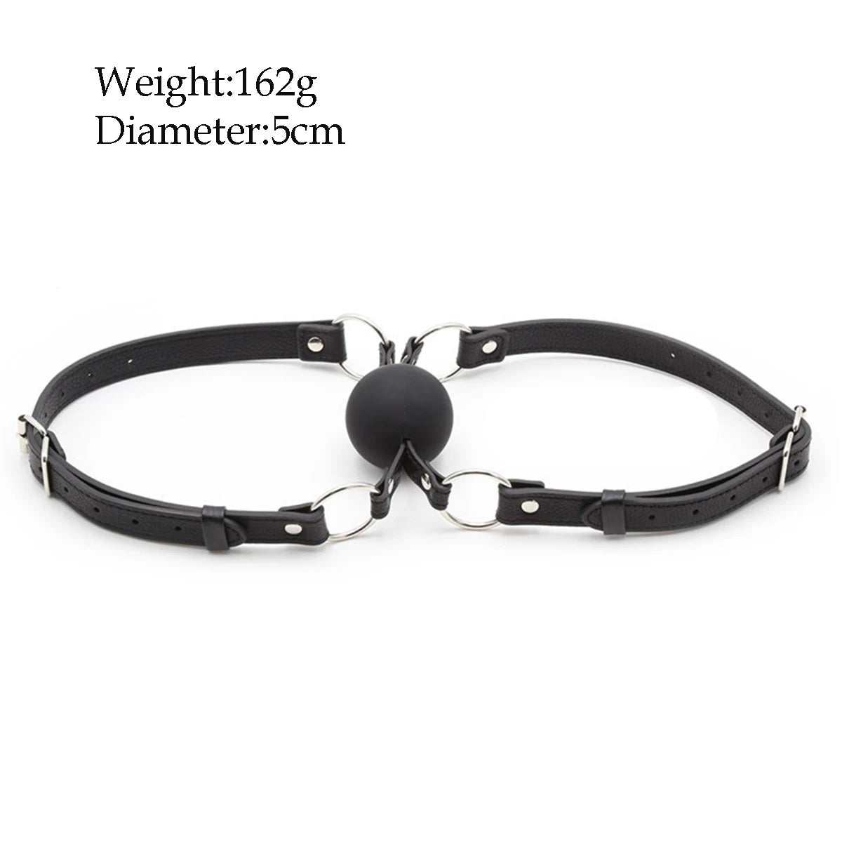 Gay Sex BDSM Restraint Mouth Gag SM Slave Fetish Mouth Double Silicone Balls Sex Toys for Couples PU Leather Plug Erotic Product