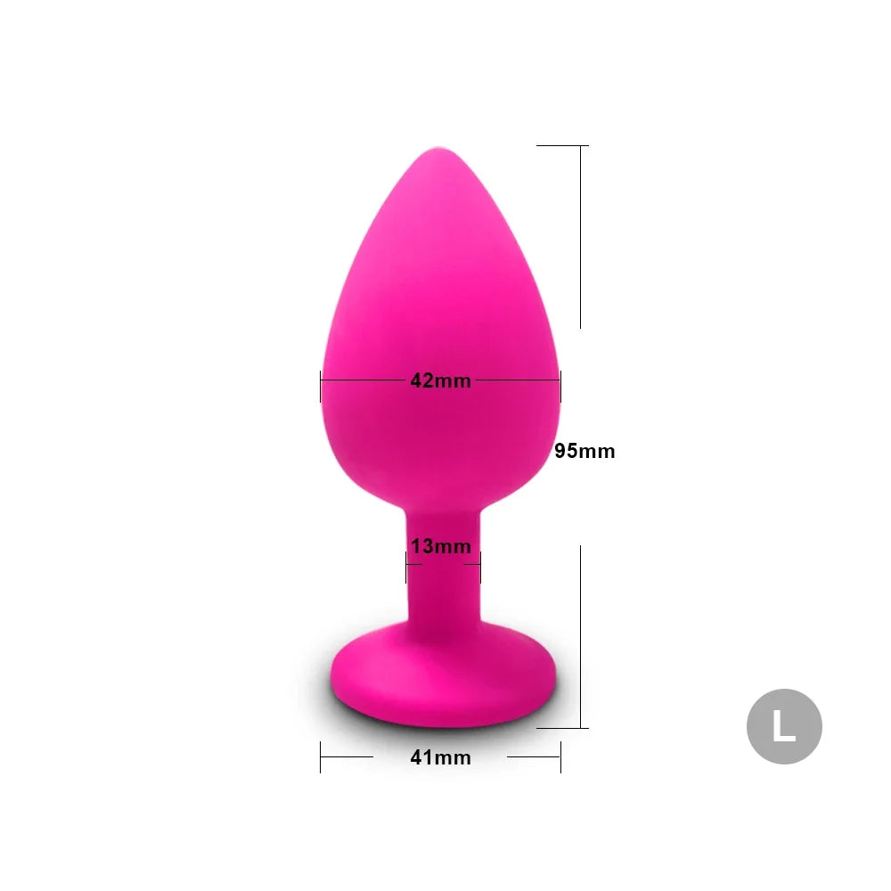 3 Sizes Soft Silicone Anal Plug Mini Butt Plug Erotic Sex Toys for Men Women Gay Couples Adult Anal Prostate Stimulator Dildo