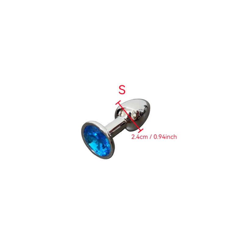 Blue Metal Anal Plug for Men And Women Outdoor Wearable Anal Door Expander Sexual Health And Wellness Product
