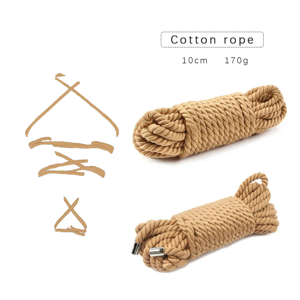 20M Sex Cotton Rope BDSM Restraint Slave Sex Toy Couple Restraints Sexope Adult 18+ Game Sextoy Handcuff Ankle Cuffs Toy Kits