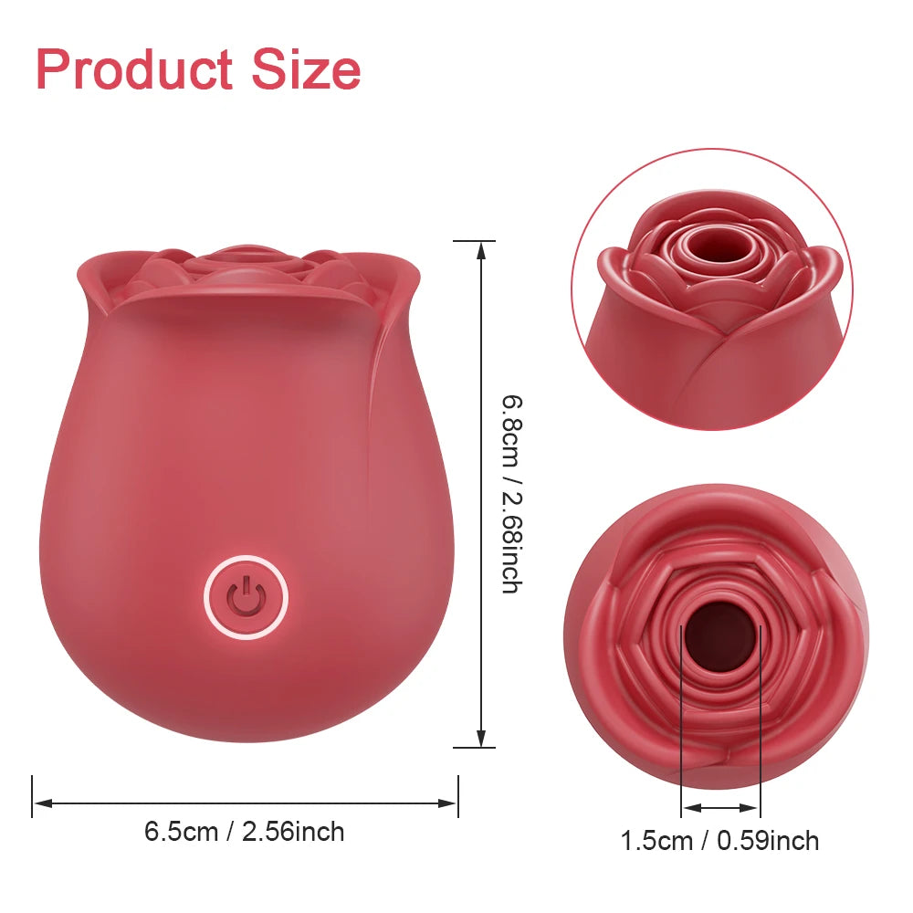 Sucking Vibrator for Women Vacuum Stimulator Oral Nipple Massage Clit Sucker Female Sex Shop Rose Sex Toys Adults Products 18+